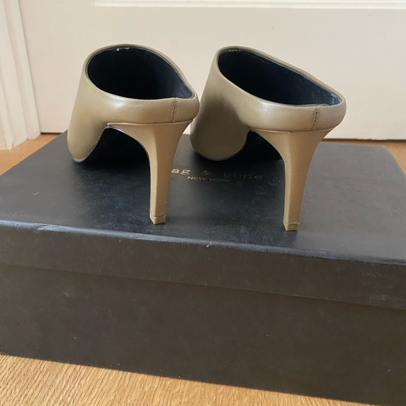 Rag & Bone Beha Slash Mule in Light Olive Size 35 - Picture 6 of 8